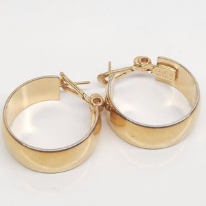 Monet vintage safety closure hoop Earrings